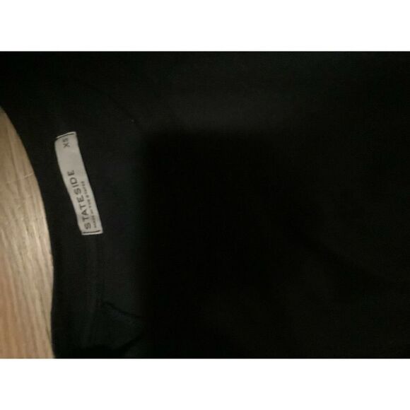 Stateside Navy Ruched T-shirt Dress Tie Front - Picture 5 of 8